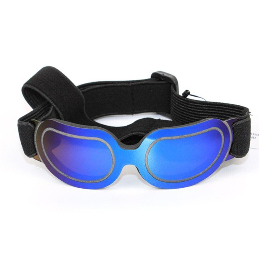 (Blue) Adjustable Pet Dog Sunglasses Goggles Sun Glasses for Small Medium Large Dogs Cats Puppy Outdoor Glasses Pet Toy