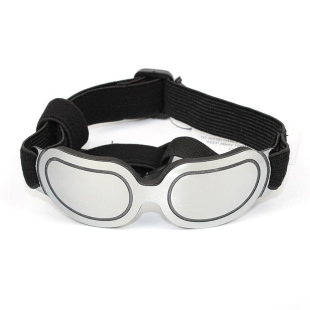 Greenzech (Silver) Adjustable Pet Dog Sunglasses Goggles Sun Glasses For Small Medium Large Dogs Cats Puppy Outdoor Glasses Pet Toy