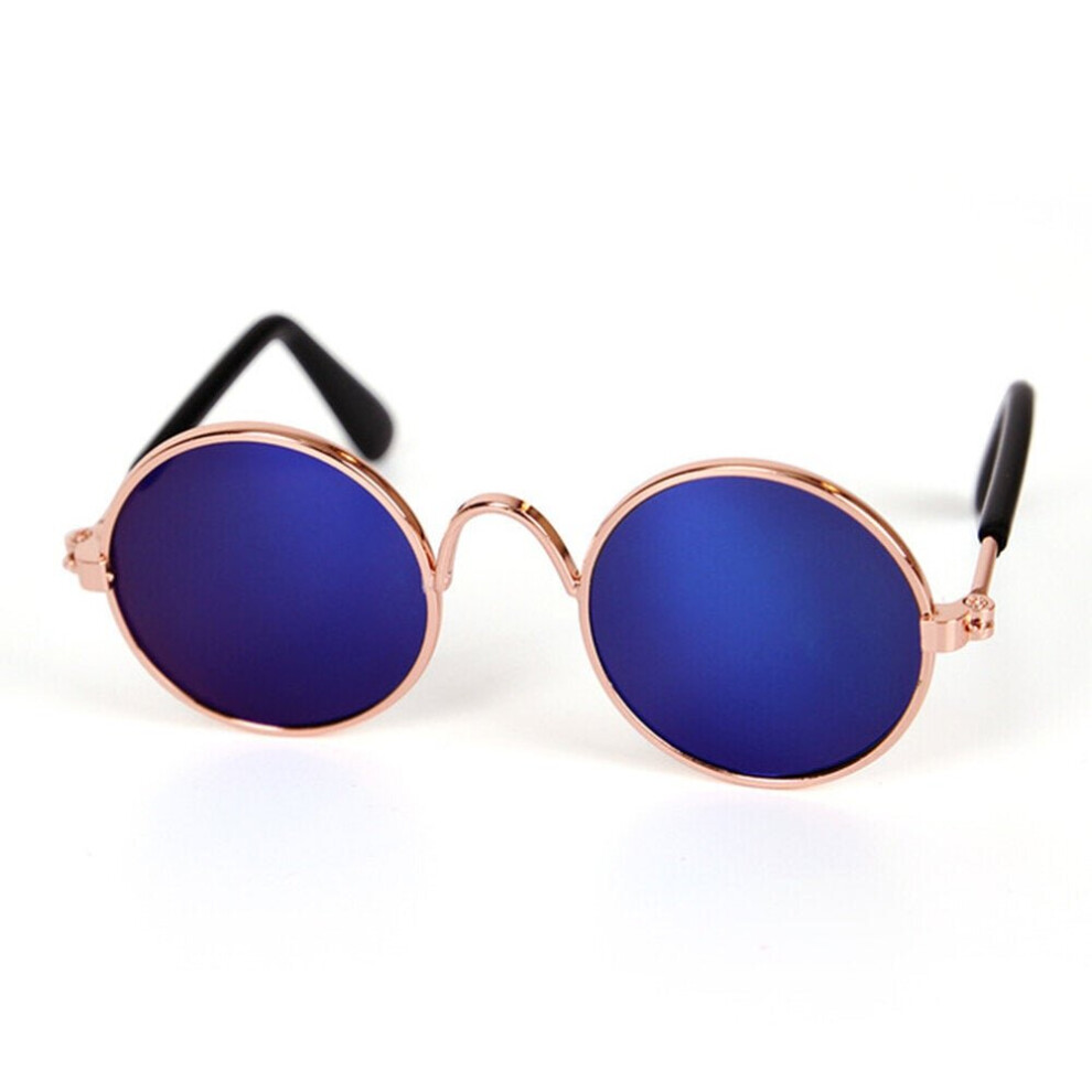 (Blue) Dog Pet Glasses Pet Products Eye-Wear Eye Protection Dog Pet Sunglasses Photos Props Accessories Pet Supplies Cat Glasses 3654659214096