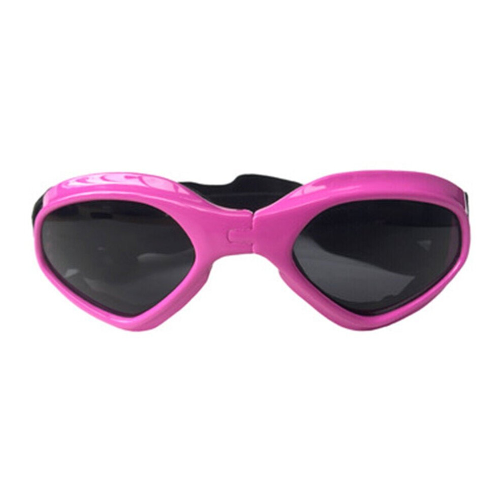 (Pink) Foldable Pet Dog Glasses Fashion Goggles Pet Dog Sunglasses Eye Wear Dog Protection UV Sunglasses Dog Accessories