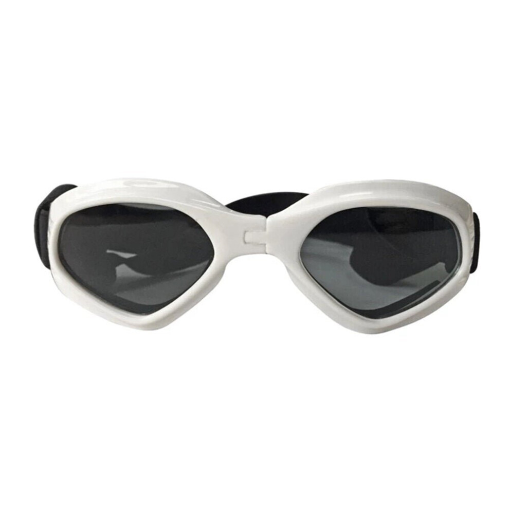 Greenzech (White) Foldable Pet Dog Glasses Fashion Goggles Pet Dog Sunglasses Eye Wear Dog Protection Uv Sunglasses Dog Accessories White