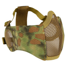 (Jungle) Outdoor CS Game Steel Wire Face Mask Breathable Protection Half Mask Outdoor Hunting Tactical Equipment