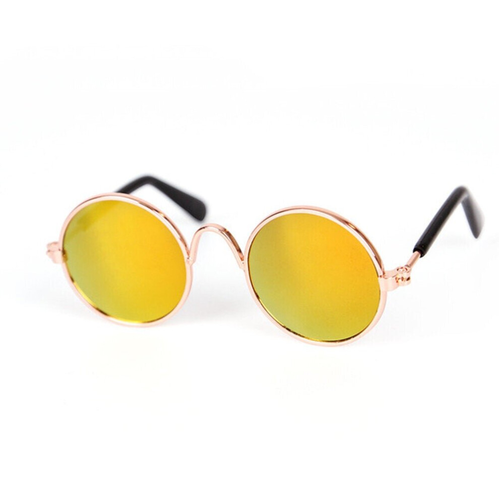 (Yellow) Dog Pet Glasses Pet Products Eye-Wear Eye Protection Dog Pet Sunglasses Photos Props Accessories Pet Supplies Cat Glasses 3654659214102