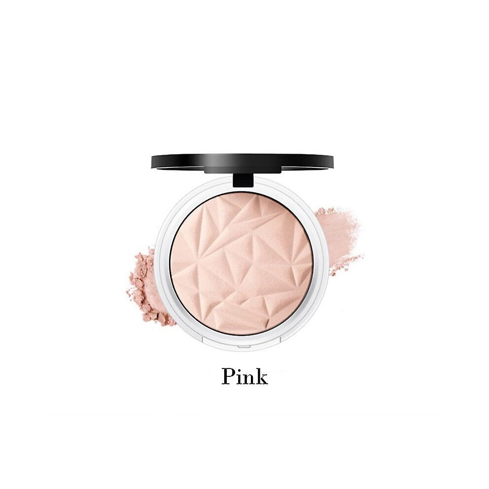 Pink (Pink) Highlighter Pressed Powder Palette Pearlescent Sequin Brighten Skin Highlighter