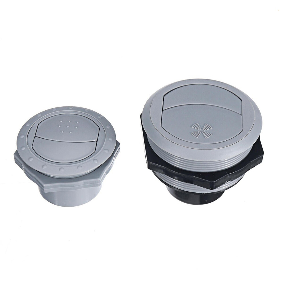 (75Mm) 60/75Mm Round Air Outlet Vent For Rv Bus Boat Yacht Air Conditioner Replacement Accessories Grey 6112211933665