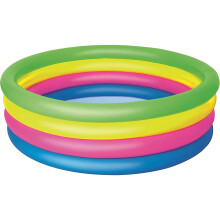 Piscina arco-íris 4 tubos - BESTWAY - Ø 157 x H 46 cm - Criança - PVC - Redonda