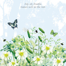 Tuppence A Bag Swallowtail Butterfly Garden Art Greeting Card Blank Inside