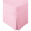 (Super King, Pink) Non-Iron Percale Fitted Valance Sheet Pleated 1