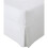 (4FT Small Double, White) Non-Iron Percale Fitted Valance Sheet Pleated 1