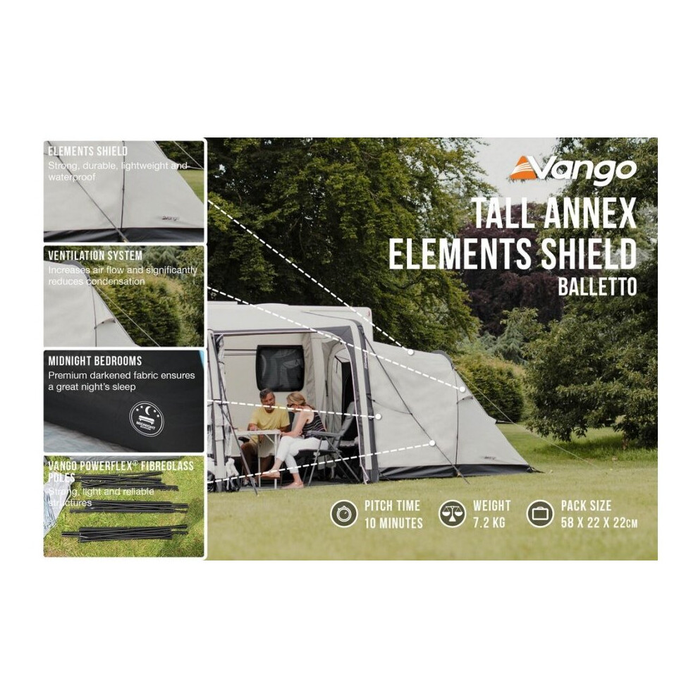Vango Balletto Annex Tall Elements Shield - Air 260, 330, 390
