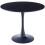 Living And Home (Black) Modern Round Wooden Table with Metallic Base 3