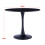 Living And Home (Black) Modern Round Wooden Table with Metallic Base 4