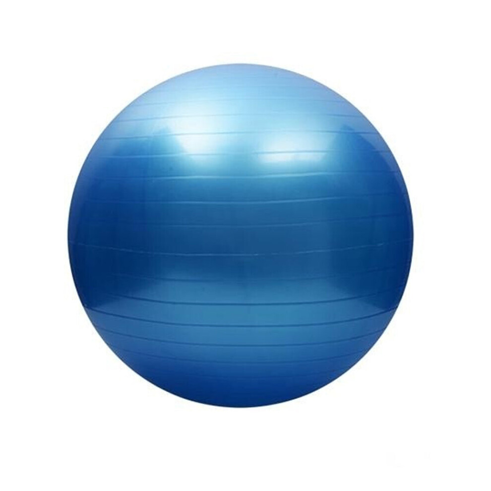 (Blue, 45cM) Yoga Ball With Air Pump