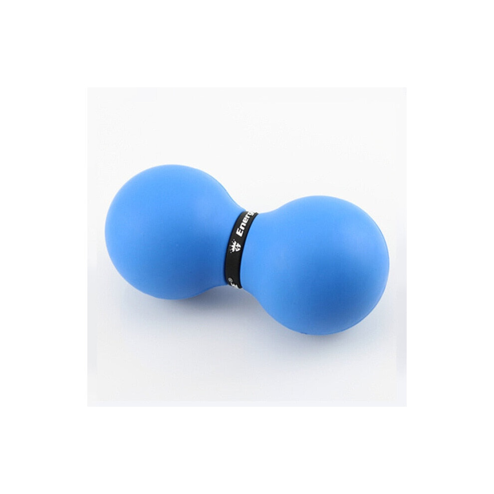 (Sky Blue) Double Lacrosse Ball Peanut Massage For Thoracic Spine Upper Back Neck Scapula