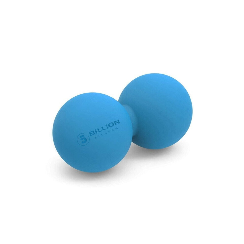 (Blue) Double Lacrosse Ball Peanut Massage For Thoracic Spine Upper Back Neck Scapula