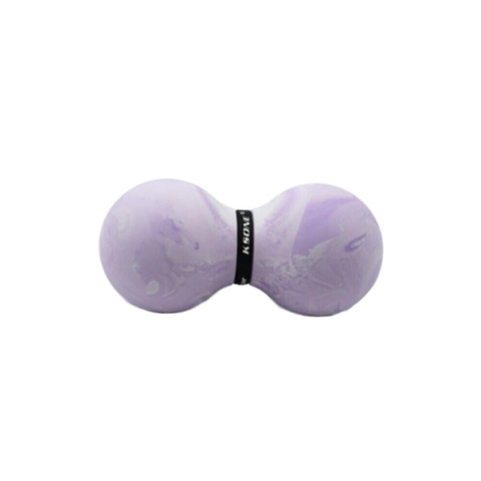 (Purple) Double Lacrosse Ball Peanut Massage For Thoracic Spine Upper Back Neck Scapula