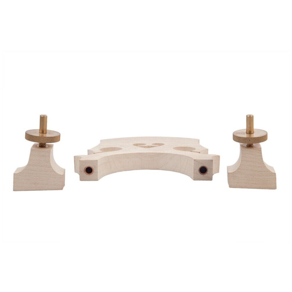 (2-Jan) Standard Maple Bridge Replacement Part for 4/4 Size Double Bass Adjustable Upright