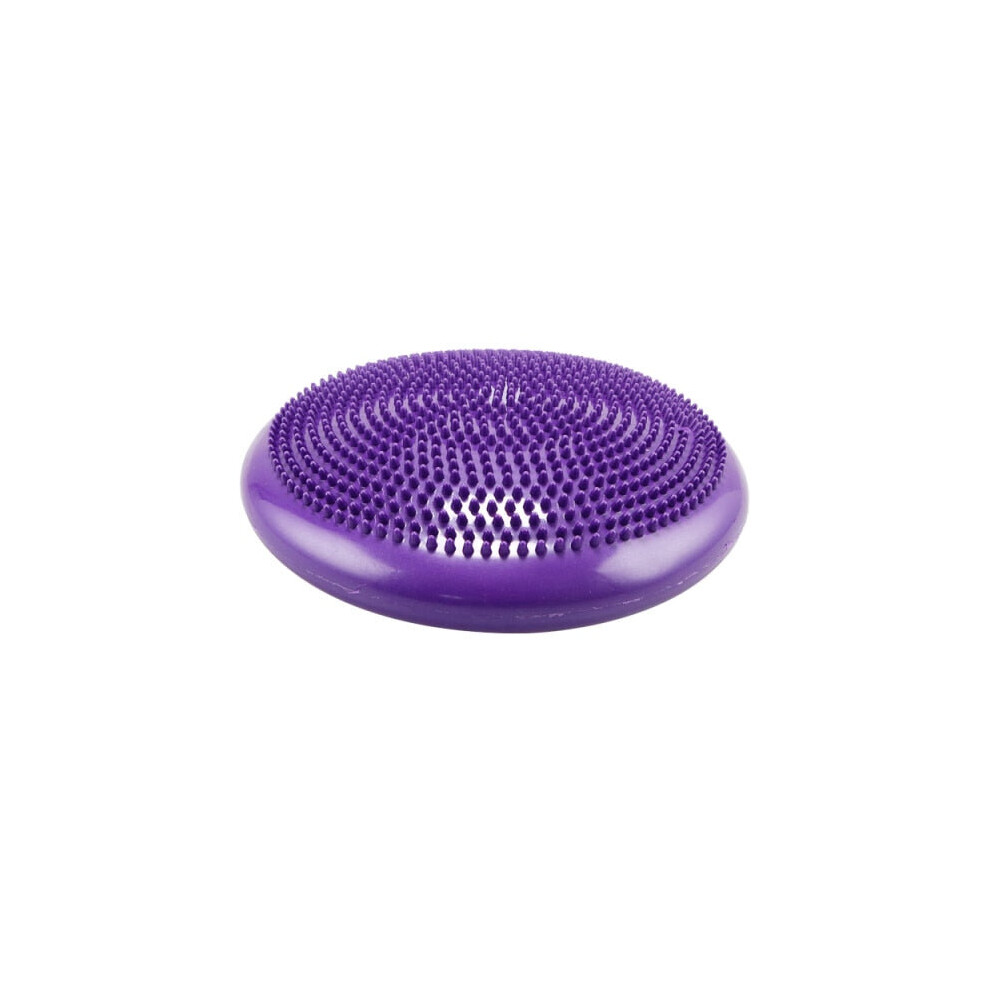 (Purple) Inflatable Yoga Massage Ball Durable Universal YogaFitness Wobble Stability Balance Disc Cushion Mat