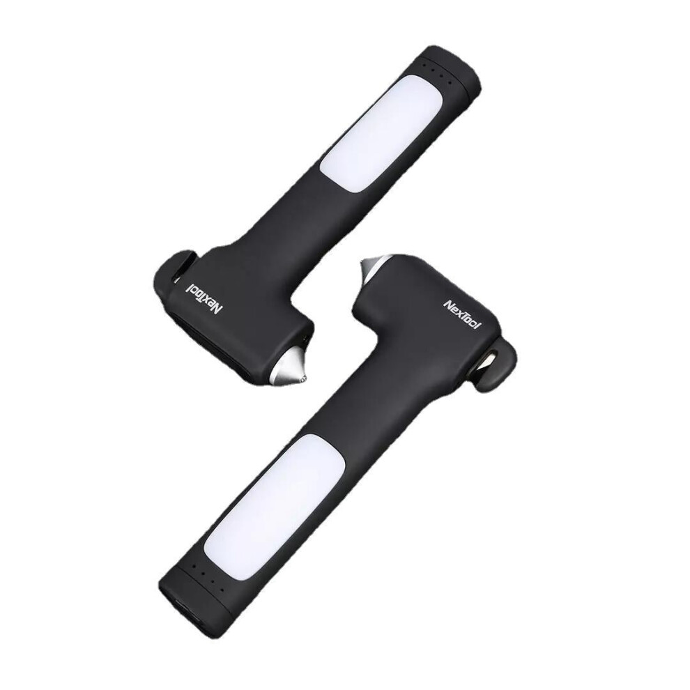 Multifunction Life-Saving Hammers Window Breaker Edc Safety Belt Rope Cutter Usb Survival Hammer Emergency Mobile Power Bank Light 3654659427946
