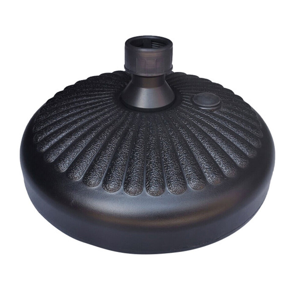 (Grey) Patio Umbrella Base Round Sand Injection Beach Pillar for Outdoor
