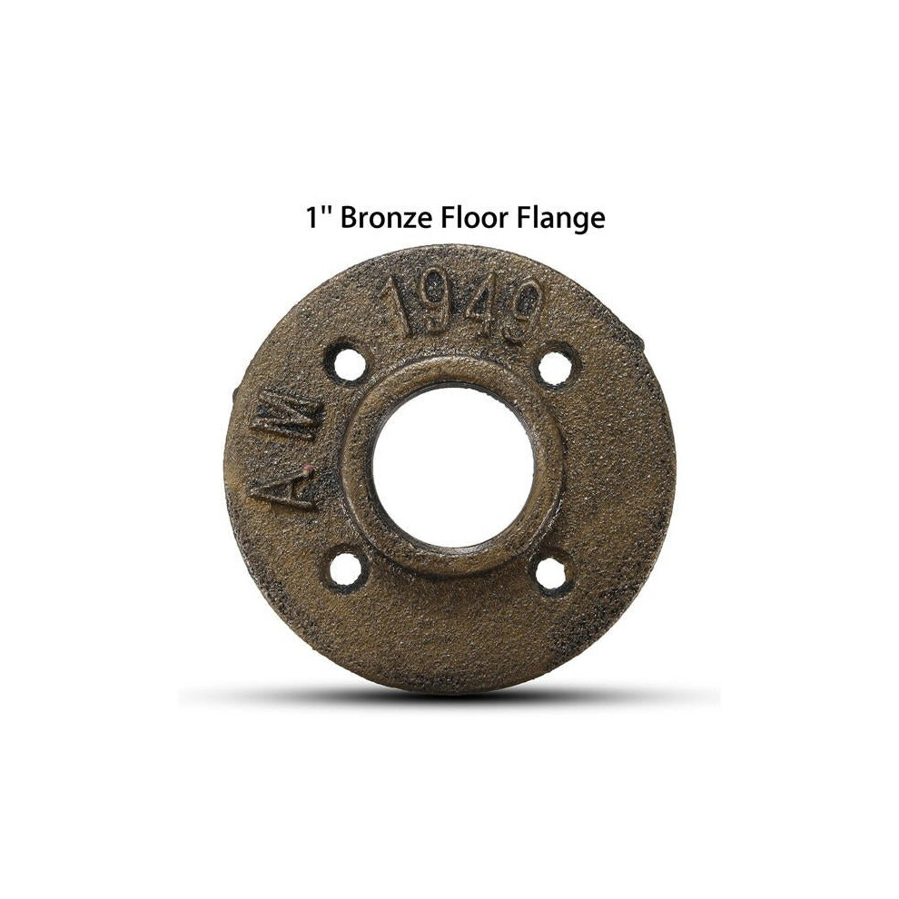 1 Inch Malleable Threaded Floor Flange Iron Pipe Fittings Wall Mounted Flange