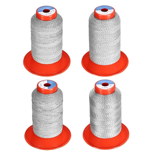 (0.3mm) 1000m 0.5mm/0.3mm/0.25mm/0.15mm Polyester Reflective Sewing Tools Sewing Thread Line Silver 1
