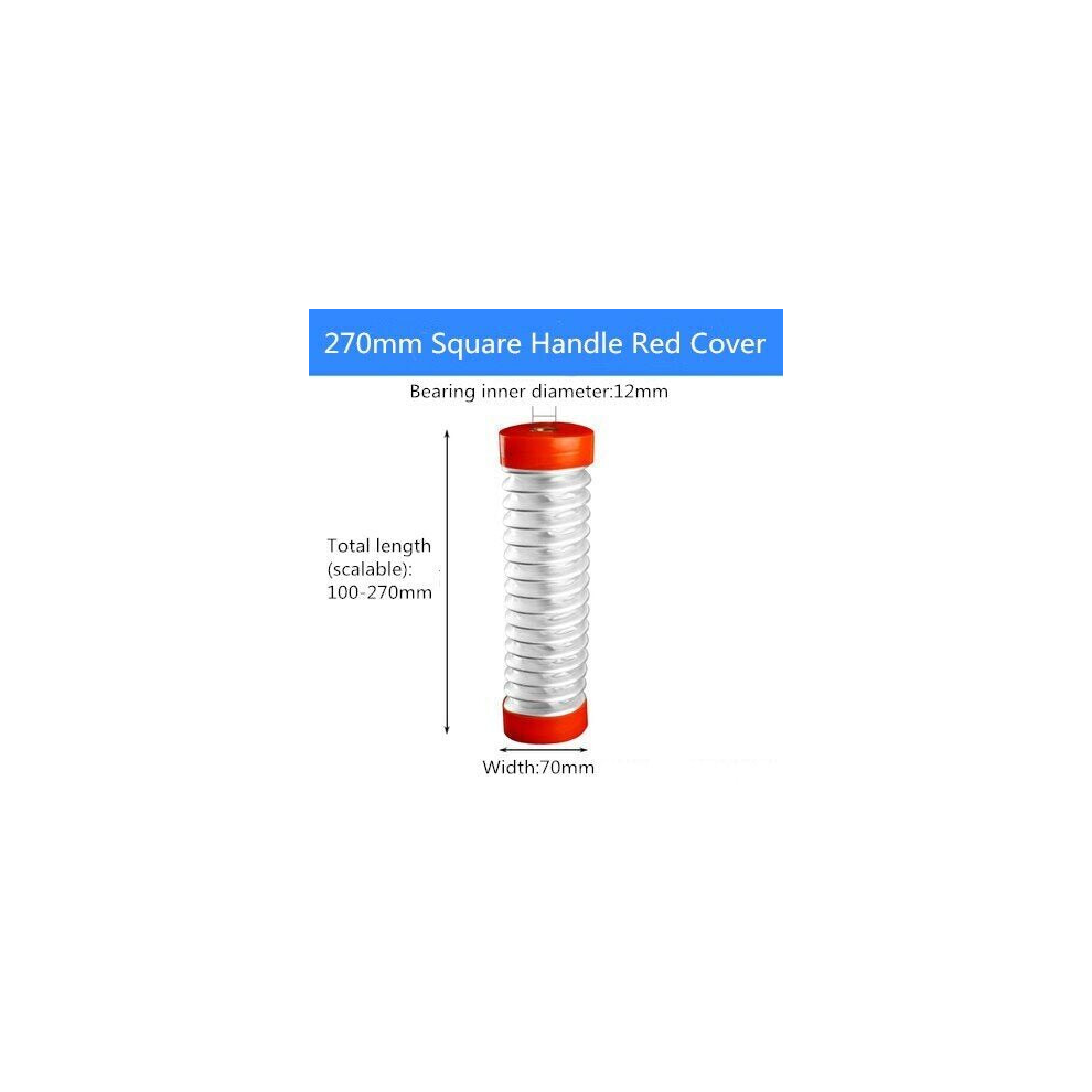 (C:270mmÂ Square Handle*Red*100-270mm*70mm*12mm) 50-380mm Electric Drill Dust Cover Retractable Bearing Fixed Dustproof PVC Collection Cup Power Tool -image-OPC-P9R25G6-NEW