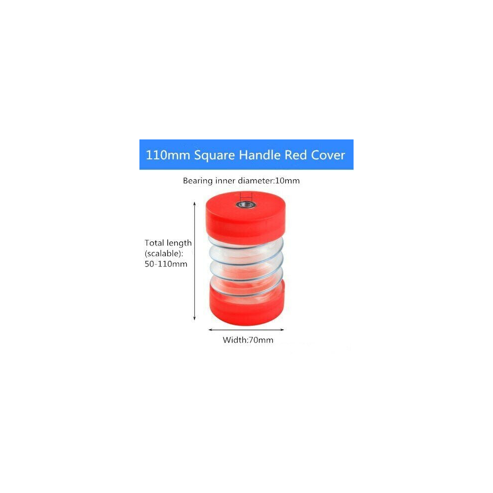(Type A: 110mm Square Handle Red Cover) 50-380mm Electric Drill Dust Cover Retractable Bearing Fixed Dustproof PVC Collection Cup Power Tool Accessories