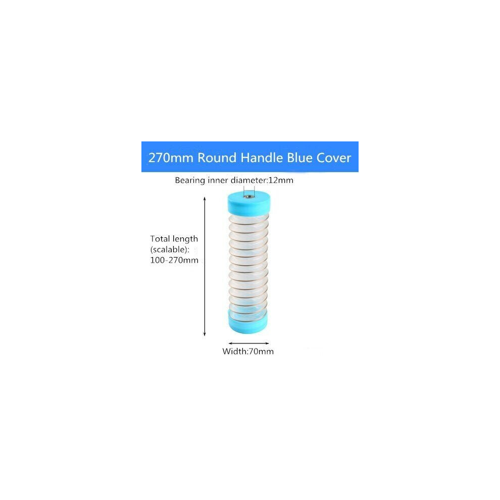 (G:270mmÂ Round Handle*Blue*100-270mm*70mm*12mm) 50-380mm Electric Drill Dust Cover Retractable Bearing Fixed Dustproof PVC Collection Cup Power Tool -image-OPC-P9R25GB-NEW