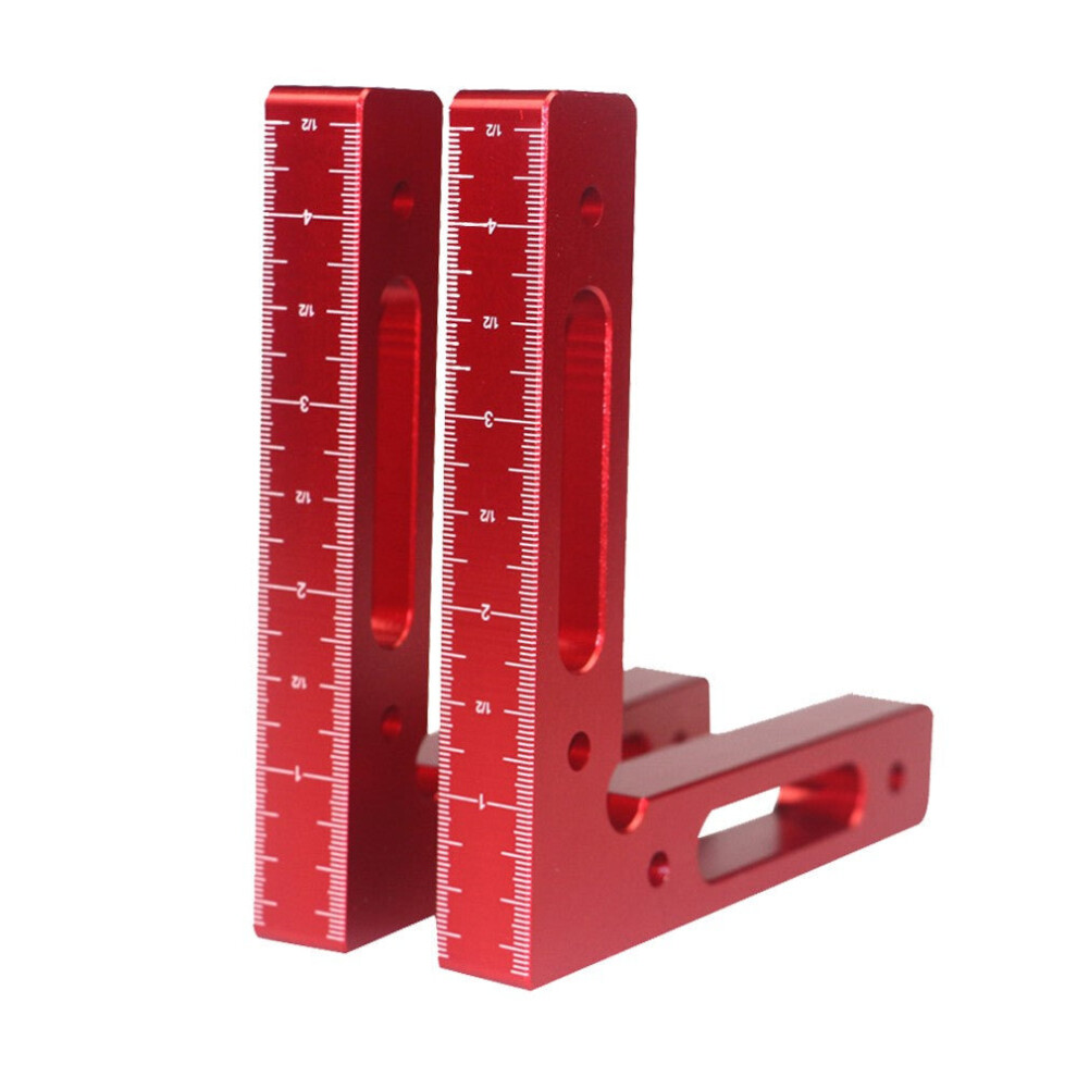 (1pc) 90 Degree Precise Clamping Square Scales Woodworking Machinist Positioning Right Angle Ruler Measure