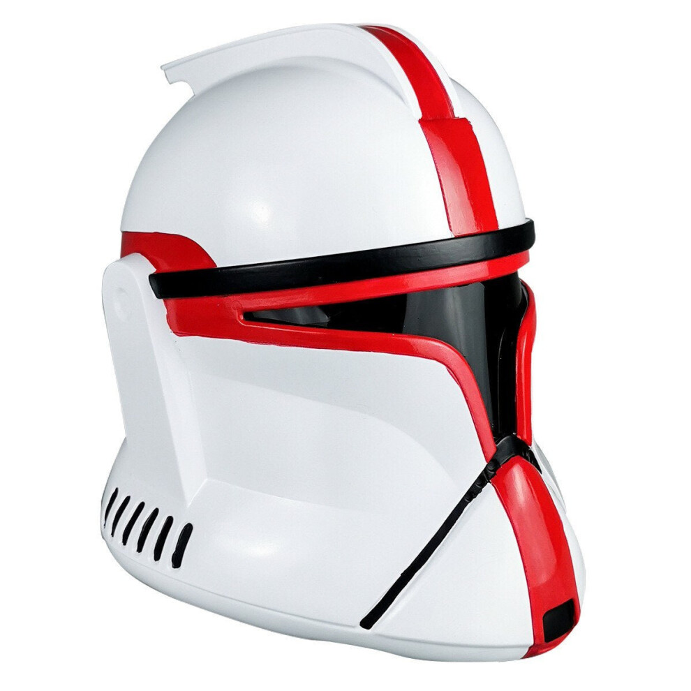 (White Red) Star Wars White Soldier Helmet Mask