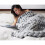 (Light Grey, XL) Chunky Knitted Handmade Thick Blanket 5