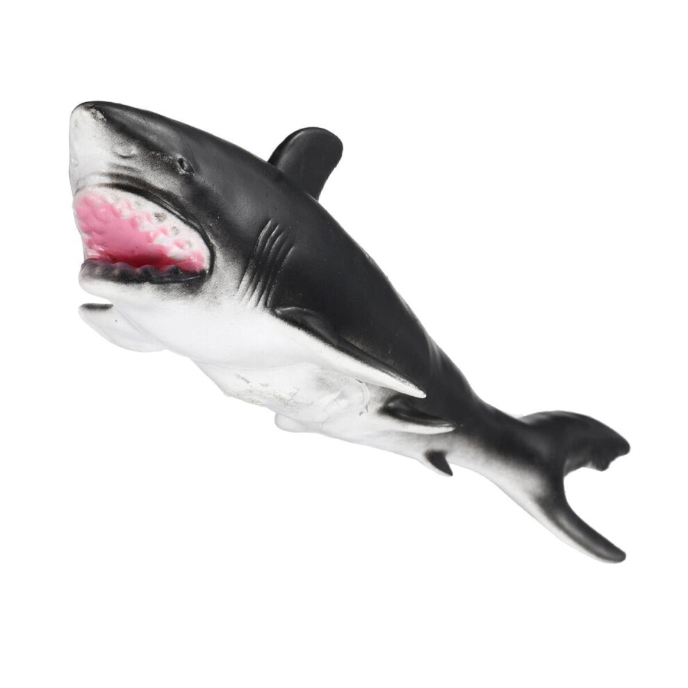 (Shark) 30cm White Shark Killer Whale Soft Model Toys Glue Material