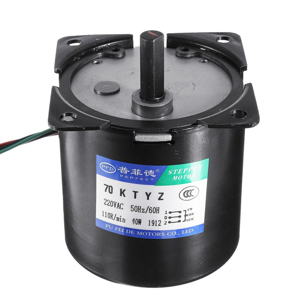 (100Rpm) Ac 220V 15/30/50/100Rpm Electric Synchronous Motor 40W Permanent Magnet Motor Motor 3654659372772