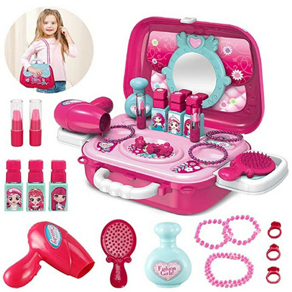 Play Makeup for Girl, Princess Dress-up Makeup Kit for Kids Holiday and Birthday Gifts