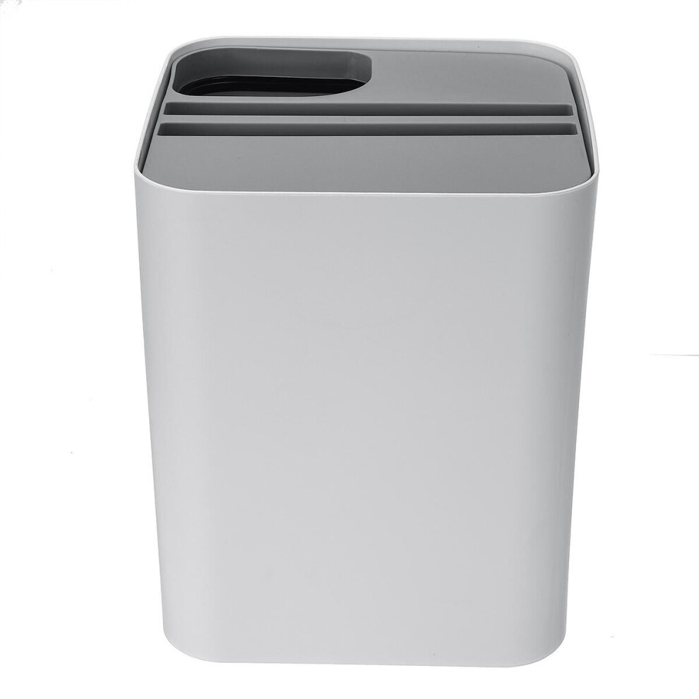 (L) Kitchen Bathroom Trash Can Stacked Sorting Waste Bins Recycling Household