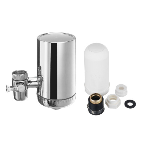 (Filter+Fileter element) Kitchen Tap Water Filter Purifier Household Faucet Ceramic Prefiltration Accessories 1