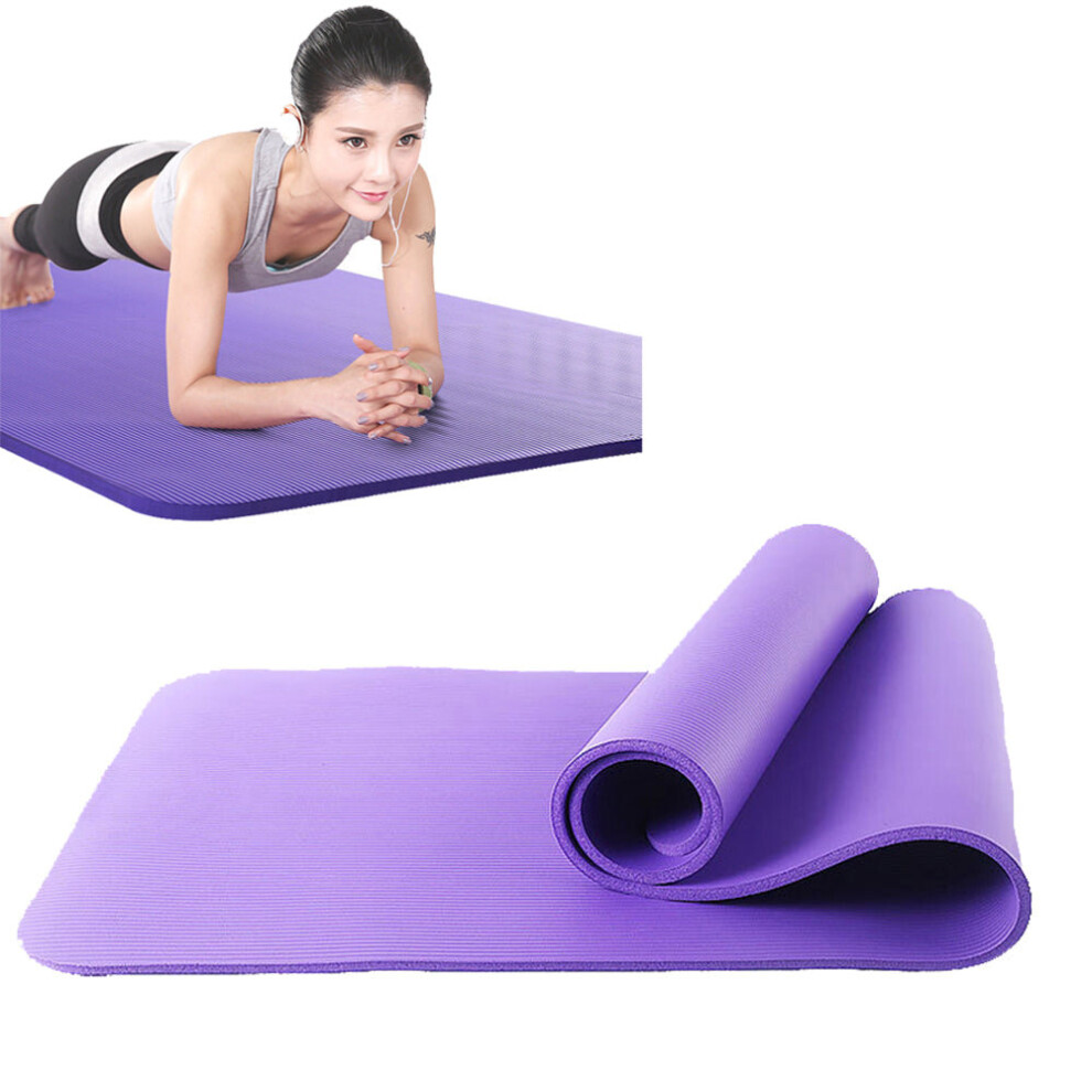 (Blue) Sports Exercise Fitness Non-slip Mat