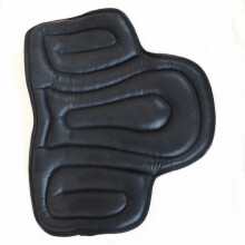 (Black) Non-slip PU Leather Horse Saddle Pads Comprehensive Seat Cushion Pad Equestrian Horse Riding Equipment