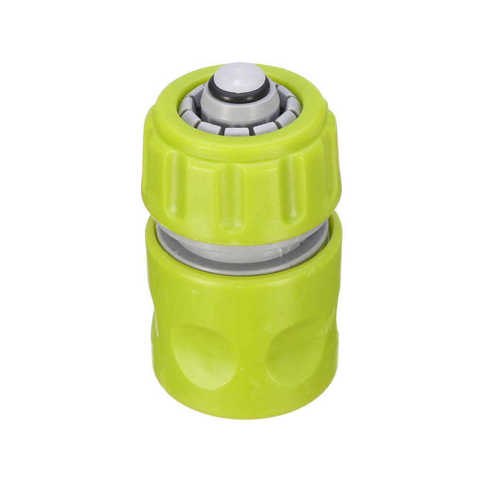 ABS Plastic Water Tap Hose Pipe Connector Quick Coupler with Stop Green