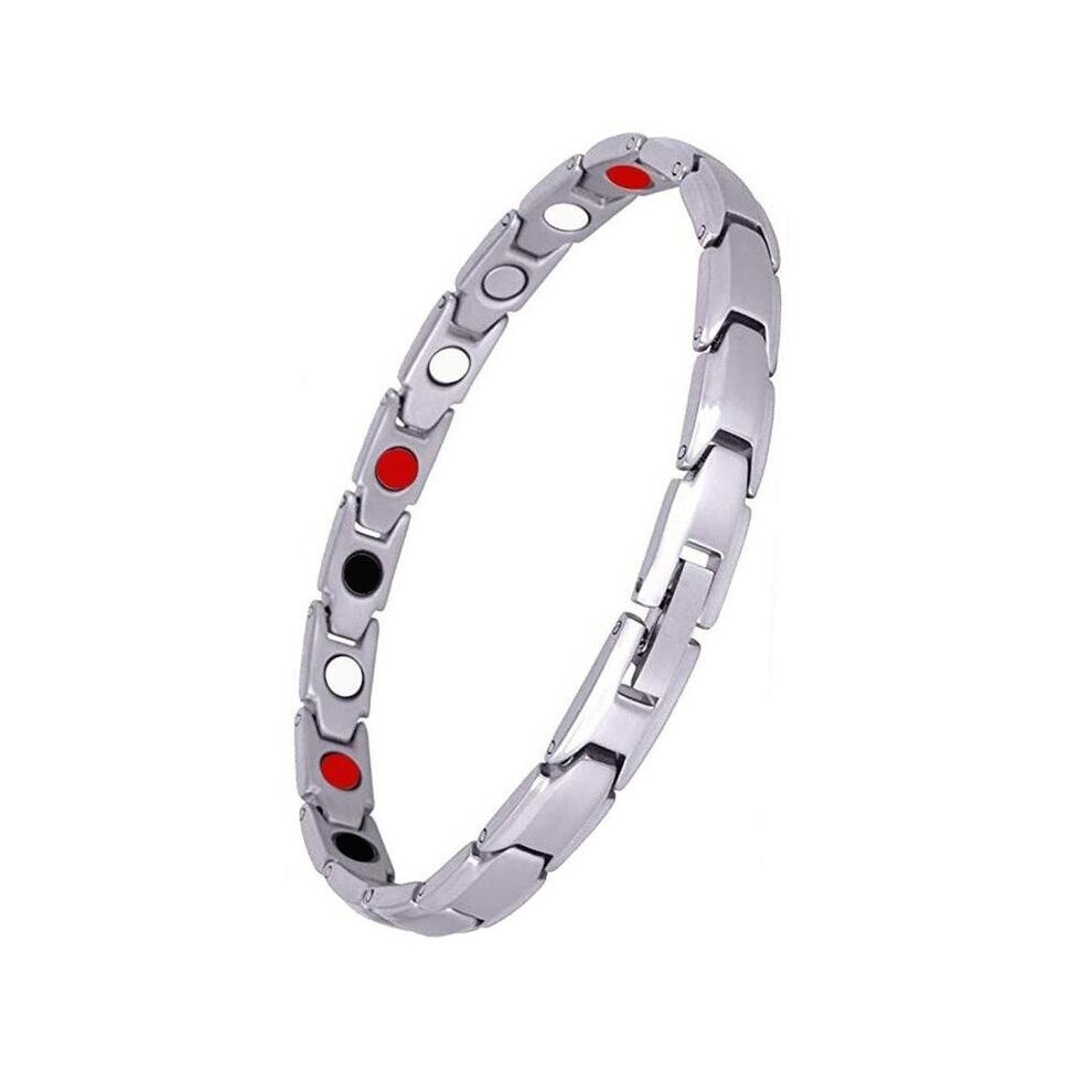 Gacloz Silver ( 2Pcs) Therapy Bracelet Weight Loss Energy Slim Bangle
