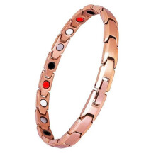 (Rose Gold 2Pcs) Therapy Bracelet Weight Loss Energy Slim Bangle