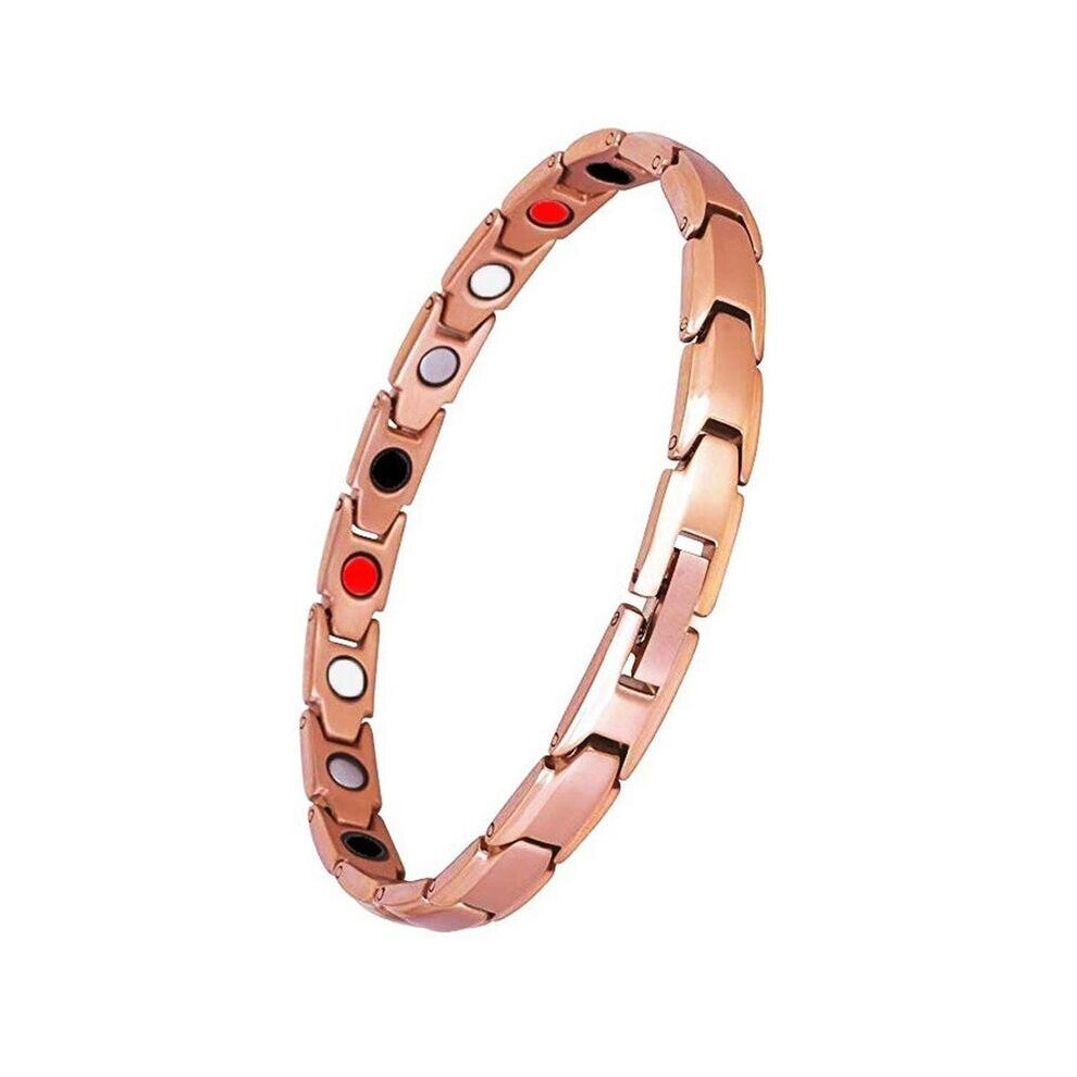 Gacloz (Rose Gold 3Pcs) Therapy Bracelet Weight Loss Energy Slim Bangle