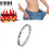 (Silver 2Pcs) Therapy Bracelet Weight Loss Energy Slim Bangle 2