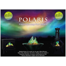 Milford Collection Polaris Wood Burner Fire Pit Colour Burning Pine Cones 250g
