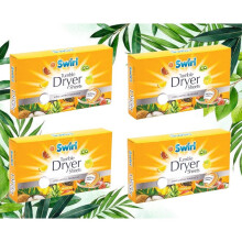 140 Swirl Tumble Dryer Sheets Tropical Fabric Conditioner Laundry Aid