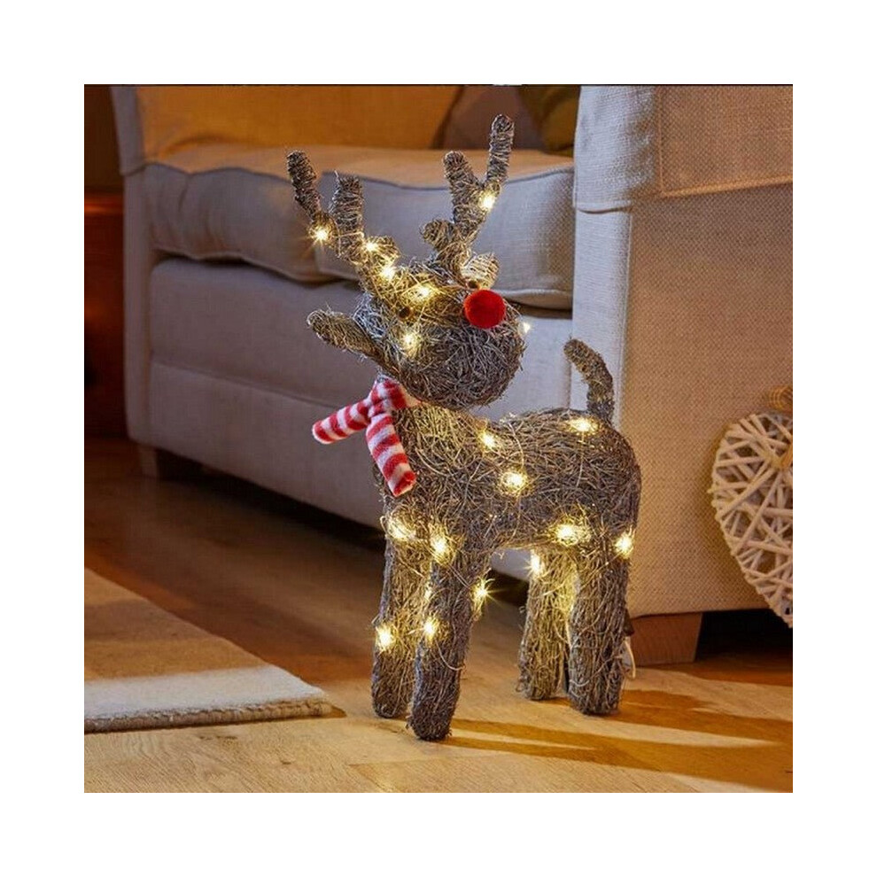 Three Kings Sparkly Rattan Cupid