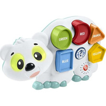 Fisher-Price Linkimals Puzzlin Shapes Polar Bear, Interactive Learning Toy Puzzle with Lights and Music for To