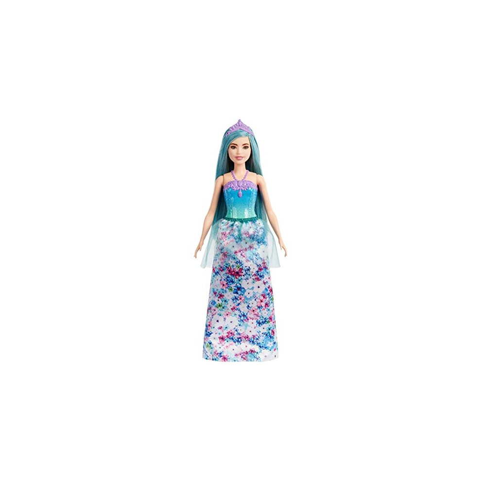 Barbie Dreamtopia Princess Doll (Petite, Turquoise Hair), with Sparkly Bodice, Princess Skirt and Tiara, Toy f