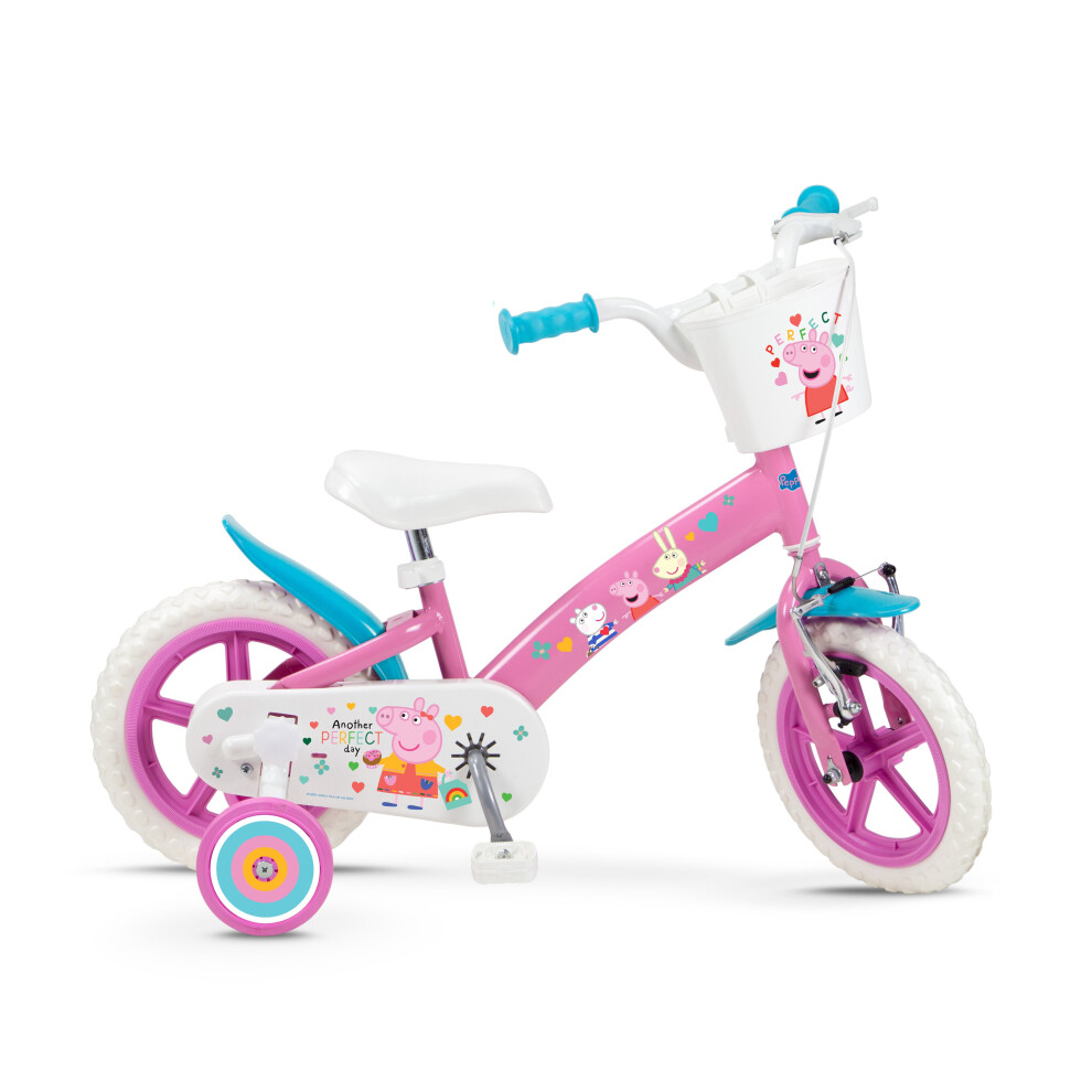 Peppa Pig 12" Bicycle - Pink-image-OPC-P9R57SB-NEW